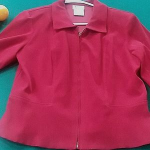 K Studio, size 8, deep red waist dress jacket
